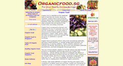 Desktop Screenshot of organicfood.sg