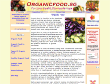 Tablet Screenshot of organicfood.sg